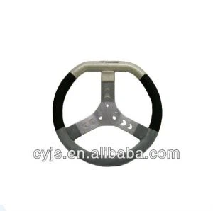 Xe đua Kart PU PVC Da Ban Chỉ đạo Đường kính bánh xe 320 mm Chỉ đạo bánh xe